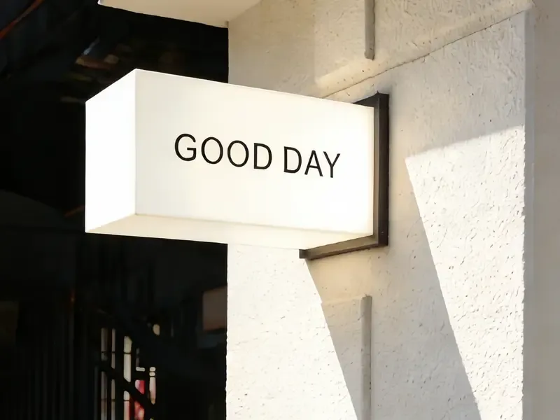 Custom bird shaped projecting LED light box sign
