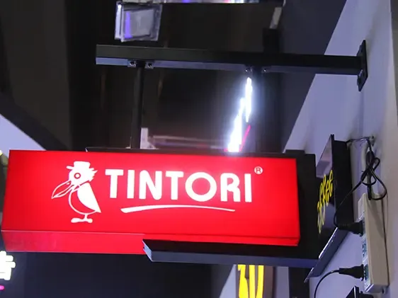 Custom shaped LED light box for bakery and dessert shop