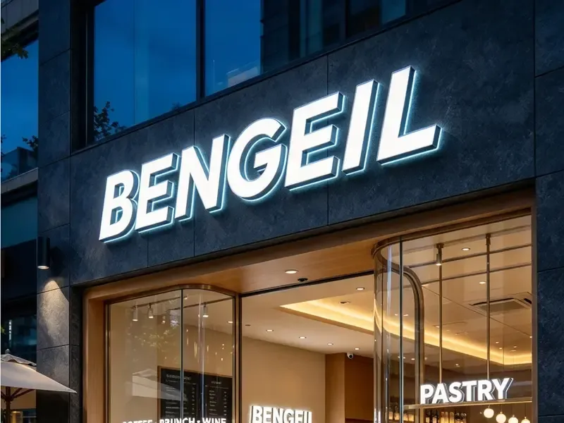 Dual-lit channel letters for bakery and pastry shop