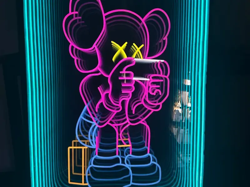 custom infinity mirror tunnel sign design 8