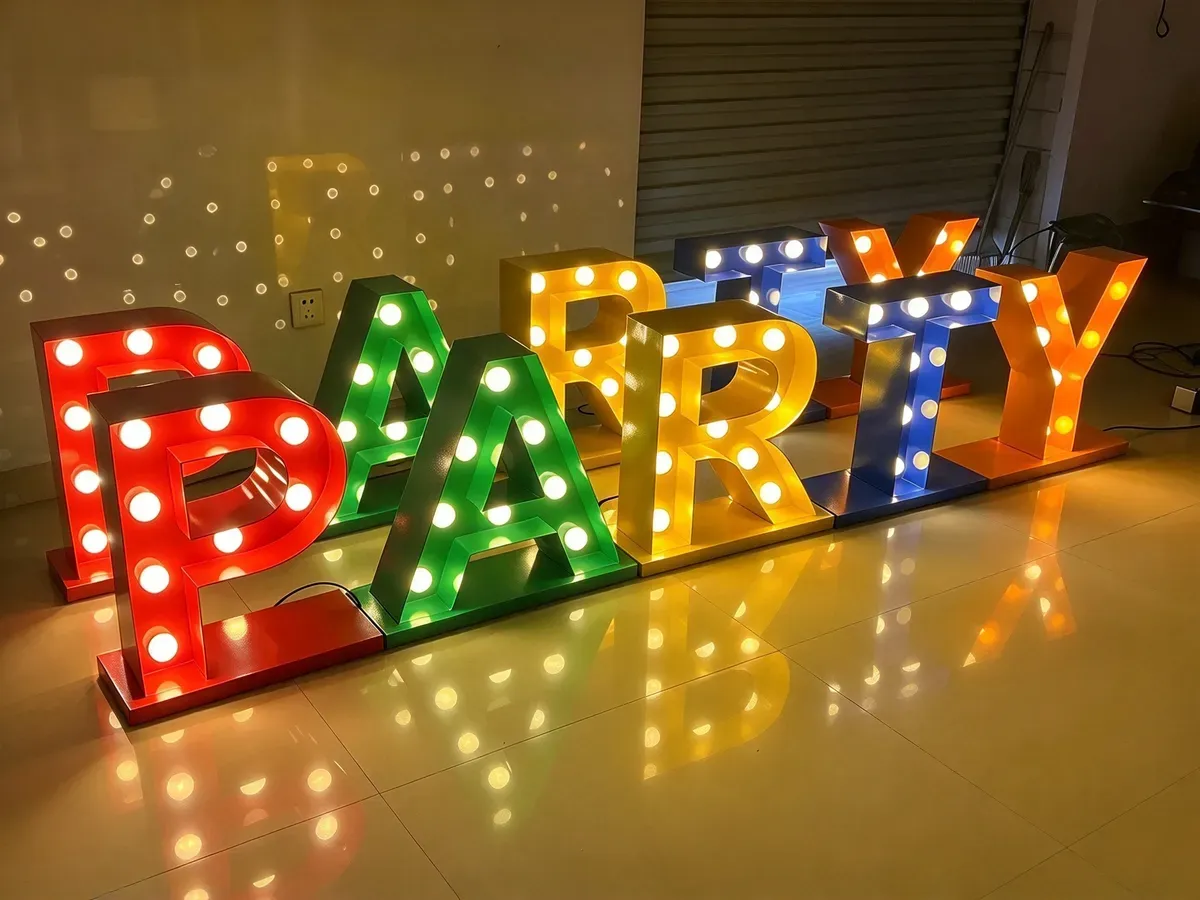 Marquee Bulb Letters