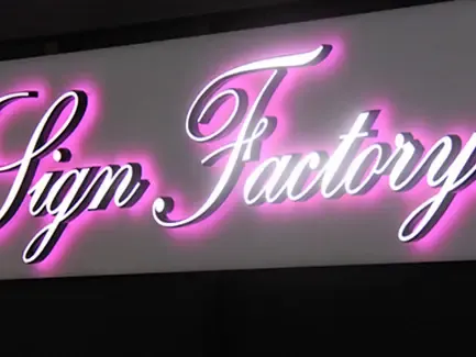 Mini channel letters trade show display
