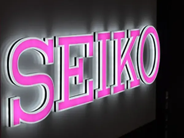 Mini channel letters for boutique retail store