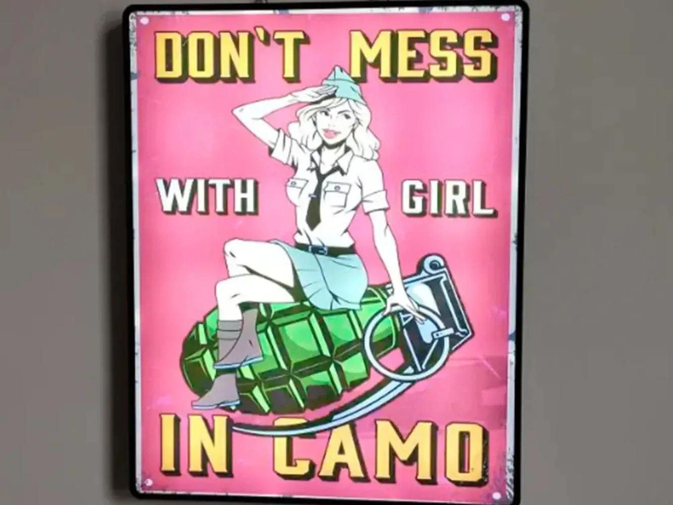 LED backlit poster frame sample display