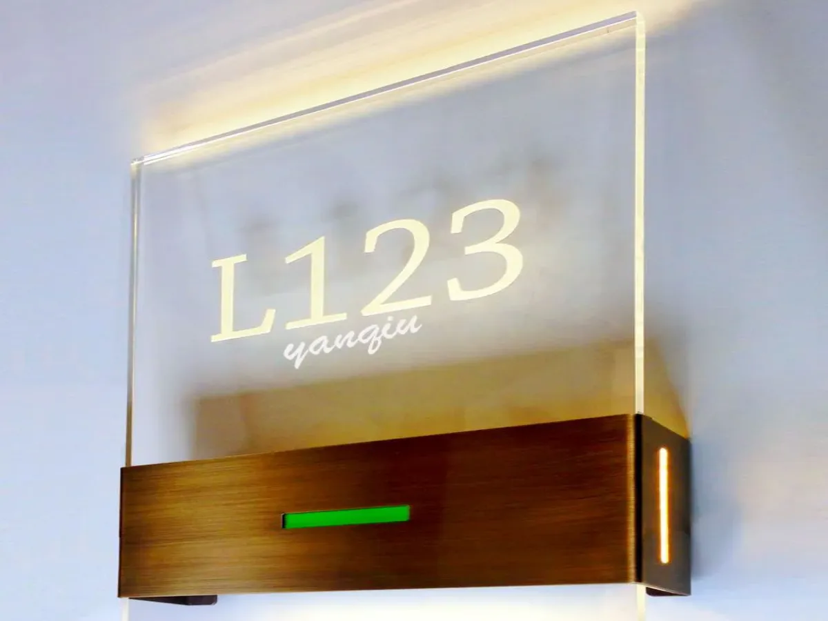 Acrylic wall mounted display panel