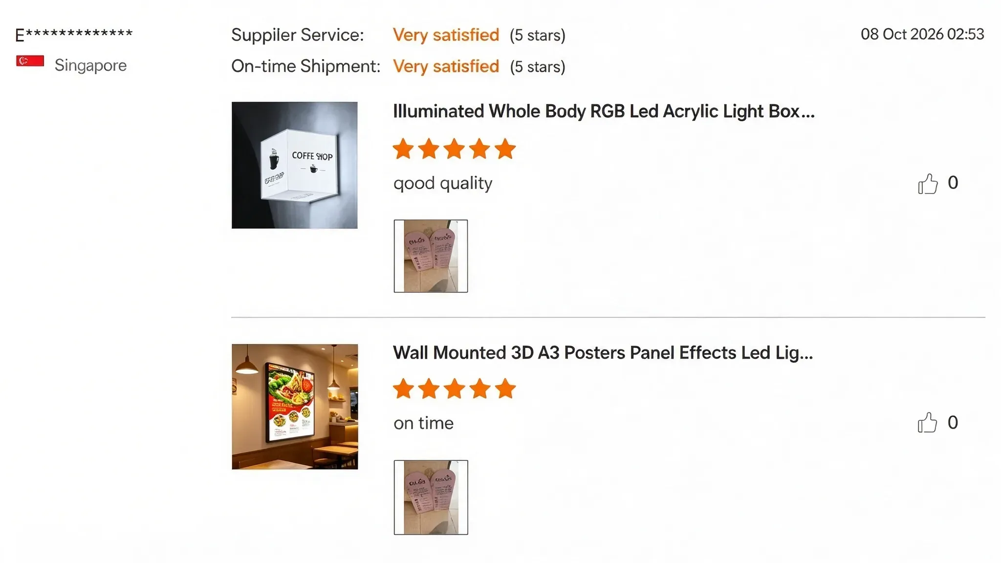 US contractor testimonial for installation support