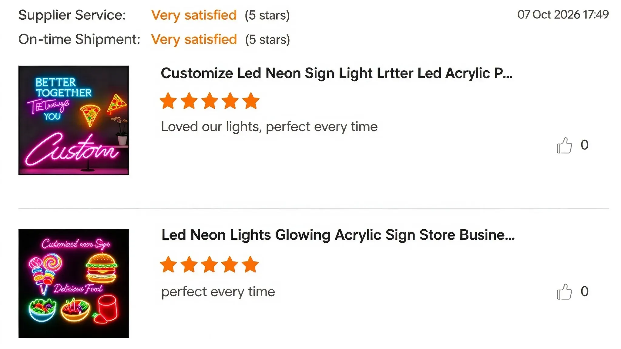 European client feedback on packaging quality